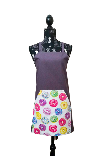 Donuts with grey standard apron