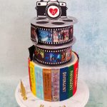 Books and movies 21st birthday cake